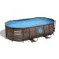 Mobile Preview: Bestway Pool Power Steel™ Swim Vista Series™ Frame Pool 427 x 250 x 100 cm, Komplett-Set mit Sandfilteranlage 3.028 l/h, oval,