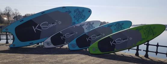Stand Up SUP KSamo`a ®  PREMIUM SET 320 Paddle Board Surf ISUP Paddling Ksamoa, Greenrider