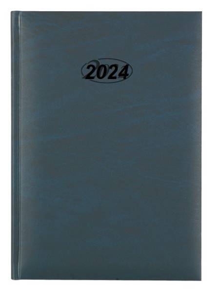 Wochenplaner Buchkalender 2024 Chefplaner Kalender 1 Tag pro Seite Blau Stylex